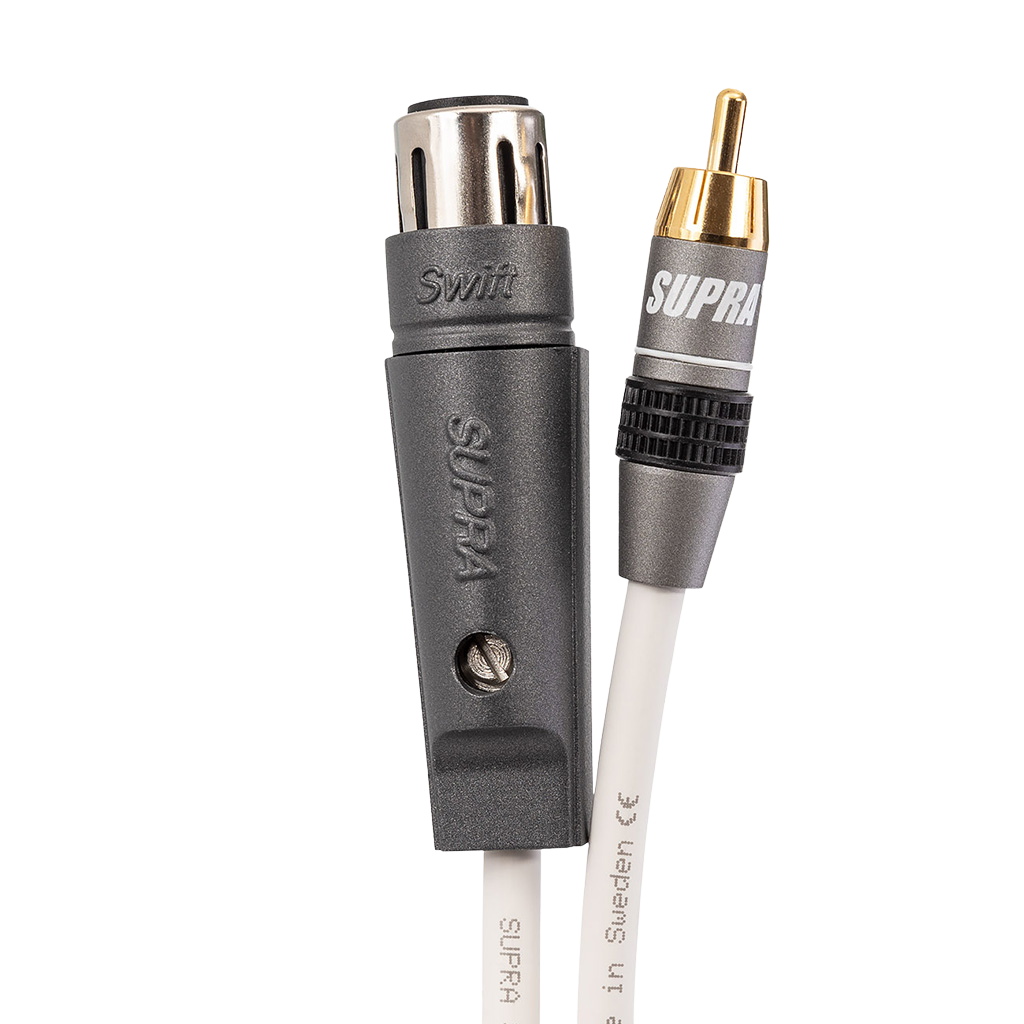 Cablu subwoofer SUPRA SUBLINK 1XLR/F-1RCA WHITE
