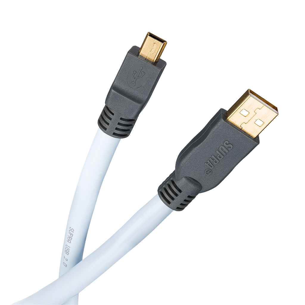 Cablu SUPRA USB 2.0 A - Mini B