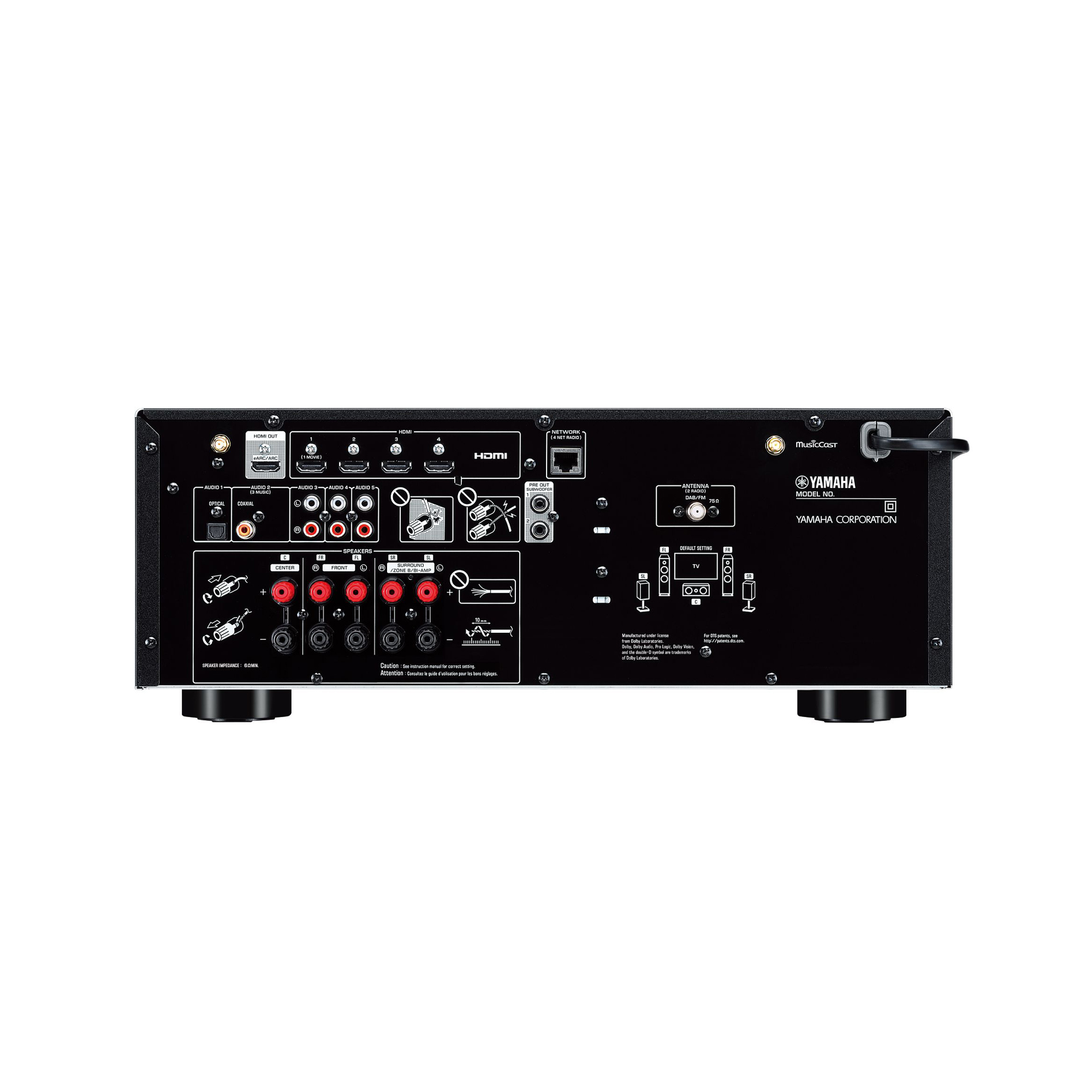 Receiver surround Yamaha MusicCast RX-V4A - imagine 4