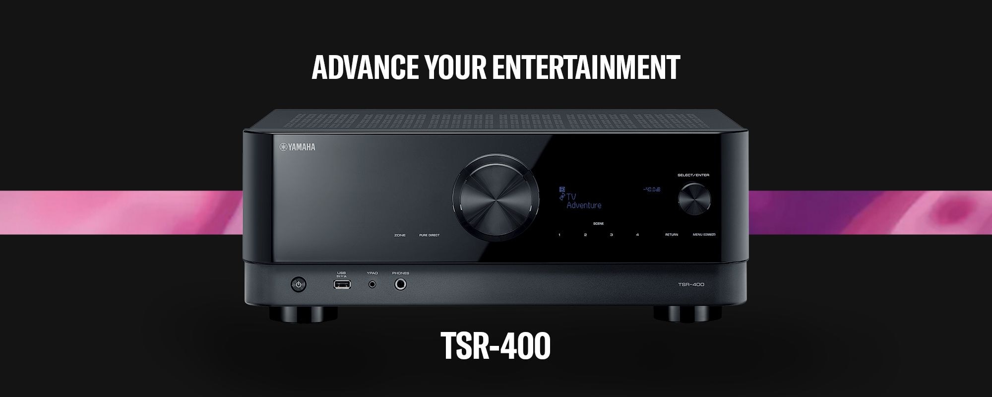 Receiver surround MusicCast Yamaha TSR-400 - imagine 2
