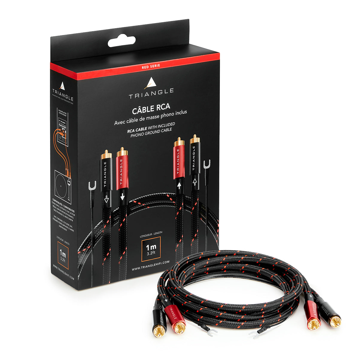 Cablu RCA Triangle interconnect RED Series