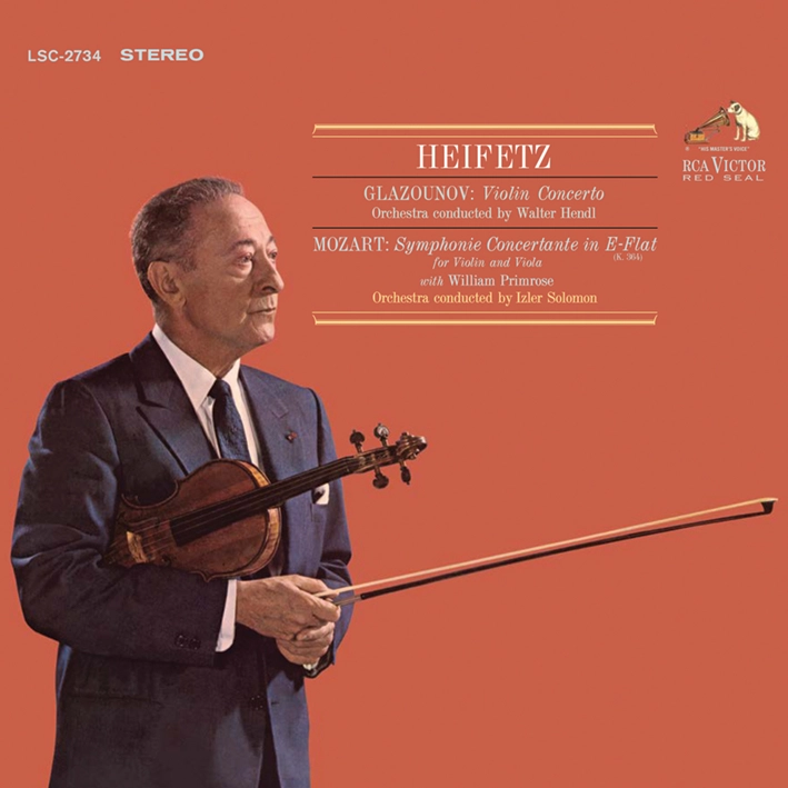 Jascha Heifetz / Walter Hendl / Izler Solomon / William Primrose - Glazounov / Mozart (Vinil 180g, LP dublu)