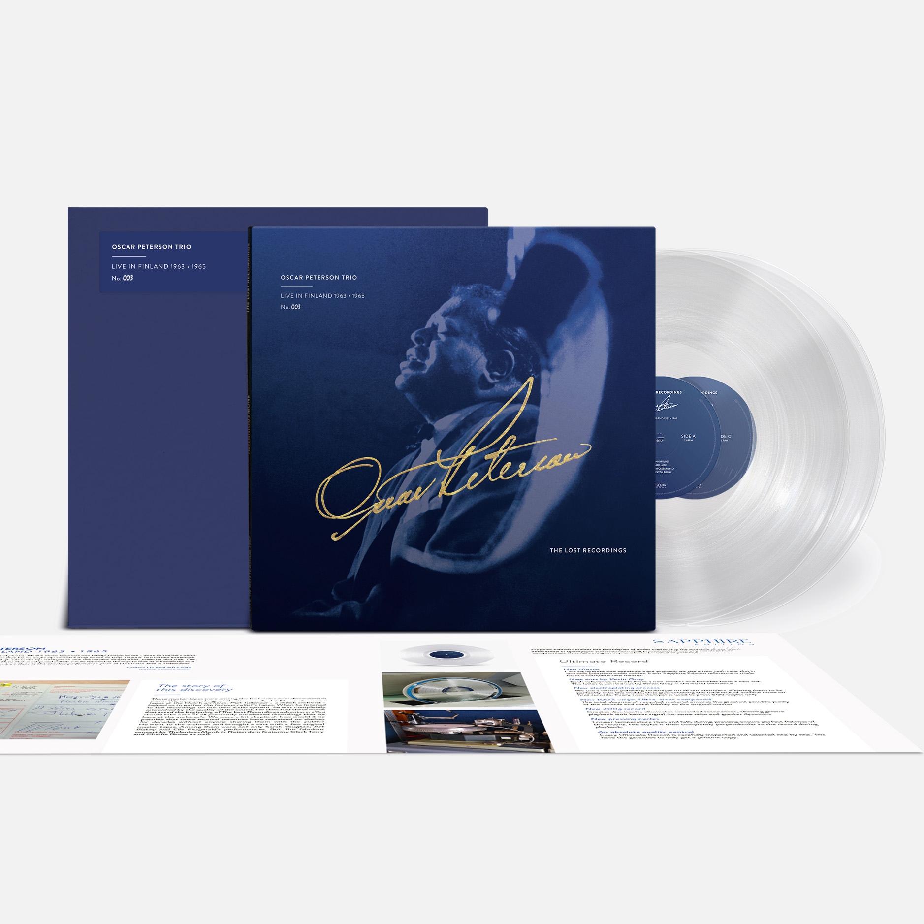 Oscar Peterson Trio - Live in Finland 1963 - 1965 [Sapphire Edition] [Mono] (Vinil 180g, LP mono dublu)